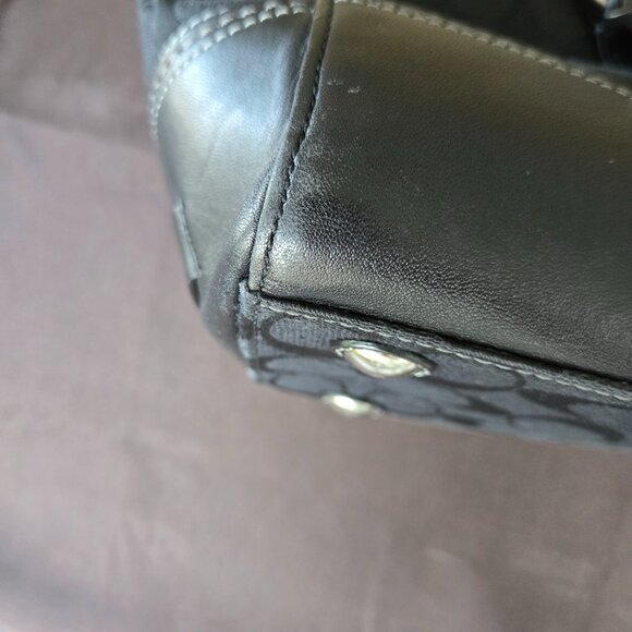 Coach Monogram Satchel Purse and Wristlet - Picture 7 of 12